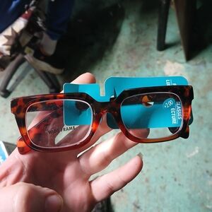 Tortoiseshell Wide Frame Reading Sunglasses - Brown